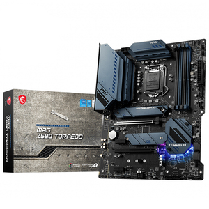 MSI MAG Z590 TORPEDO gebrauchte Motherboard mit 4x DDR4 Speicher-Slots Unterstützung für DDR4 Speicher und 10. und 11. Generation Intel Core CPU