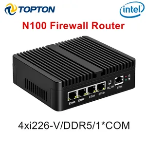 Logo su misura Mini Pc IntelN100 N5105 N5100 J5040 Micro Firewall Appliance Router per Computer con 4x 2.5gbe I226-V LAN - Product Image 2