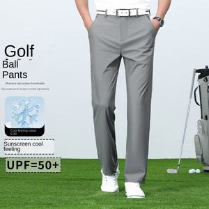 Biểu Tượng Tùy Chỉnh Golf Quần Căng Rắn Màu Đen Thông Minh Người Đàn Ông Giản Dị Của Quần Văn Phòng Nhanh Chóng Khô Phù Hợp Với Mới Mùa Xuân Mùa Thu Thẳng Quần - Product Image 4