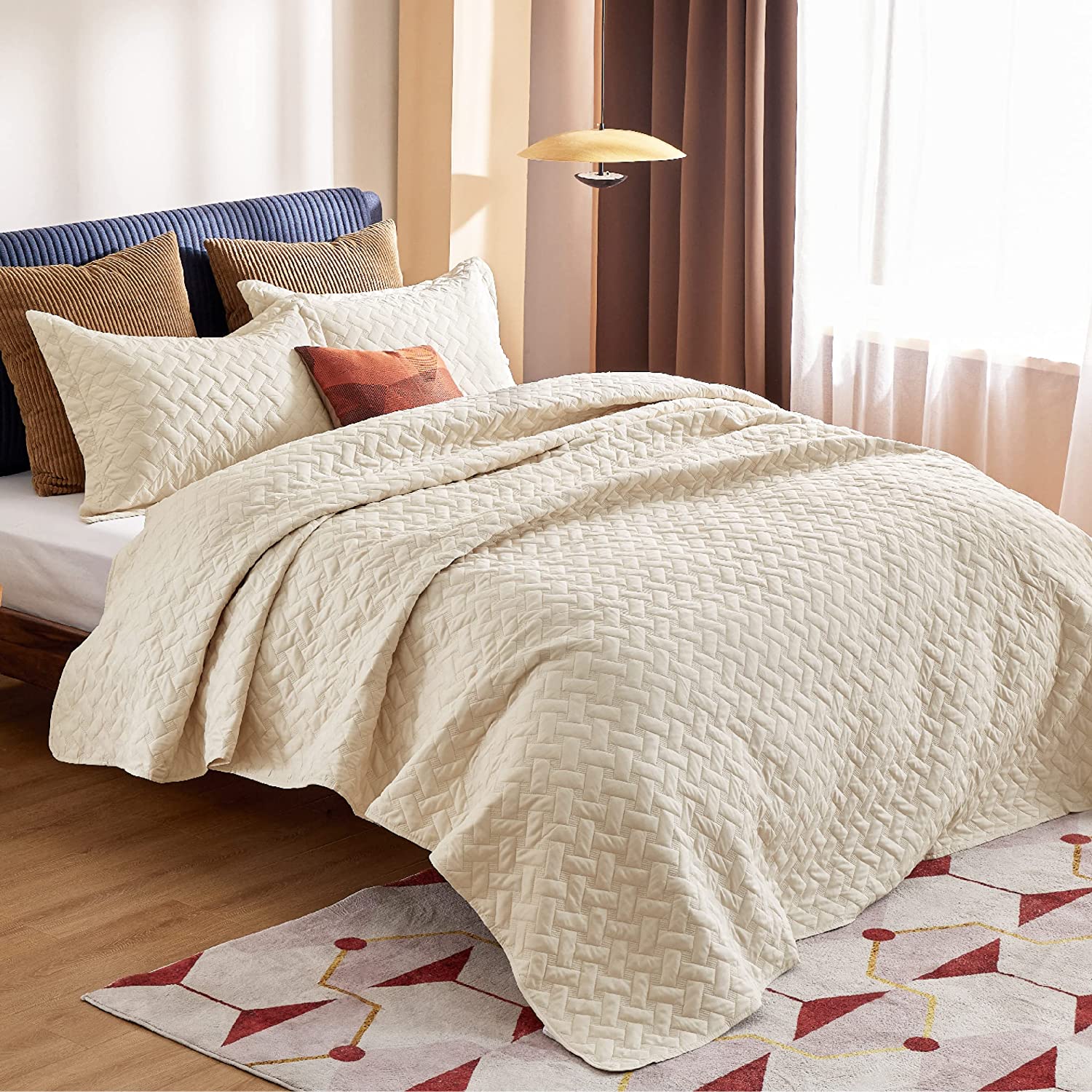 Lightweight Quilt cover summer soft cotton bed set furniture