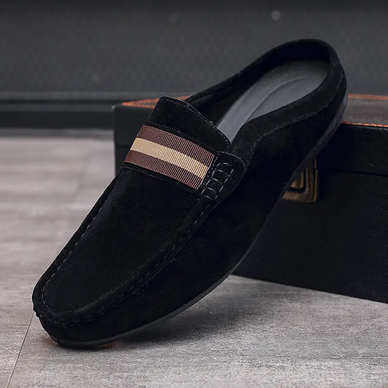 Nuovo Design all'ingrosso della fabbrica di moda Casual personalizzato pigro persona suola morbida per gli uomini scarpe scamosciate