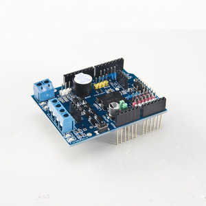 Componentes electrónicos Placa DE DESARROLLO Ai Placa base L298P Placa de accionamiento del motor para Arduino