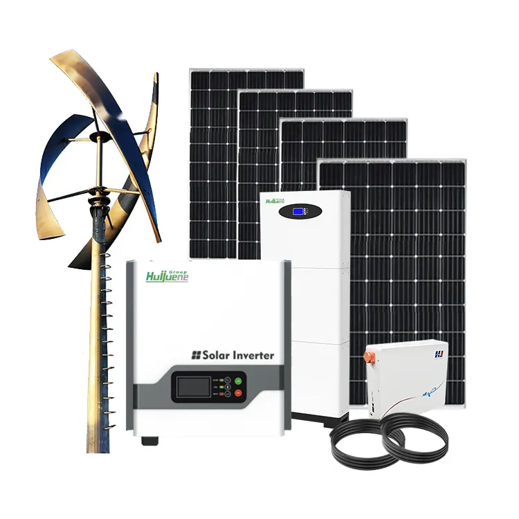 Completo Off Grid 10kw energia eolica turbina solare ibrida 5Kw generazione di energia eolica casa sistemi solari