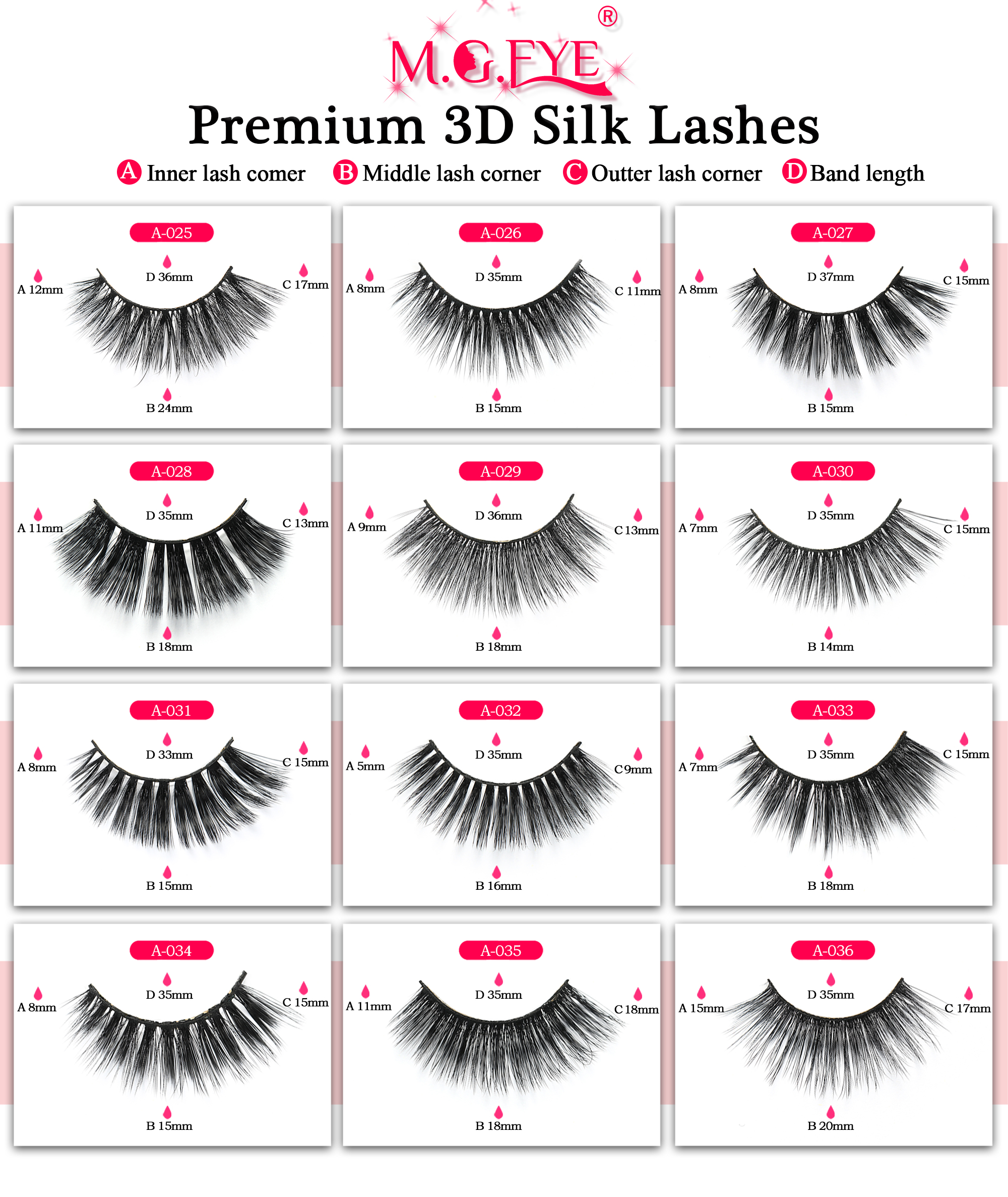 Soie cils A25-36