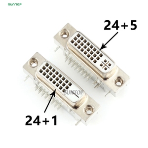 Conector DVI D Sub de 25 pines Db25 d-sub 24 + 1 Pin /24 + 5 pines conector macho hembra VGA - Product Image 5