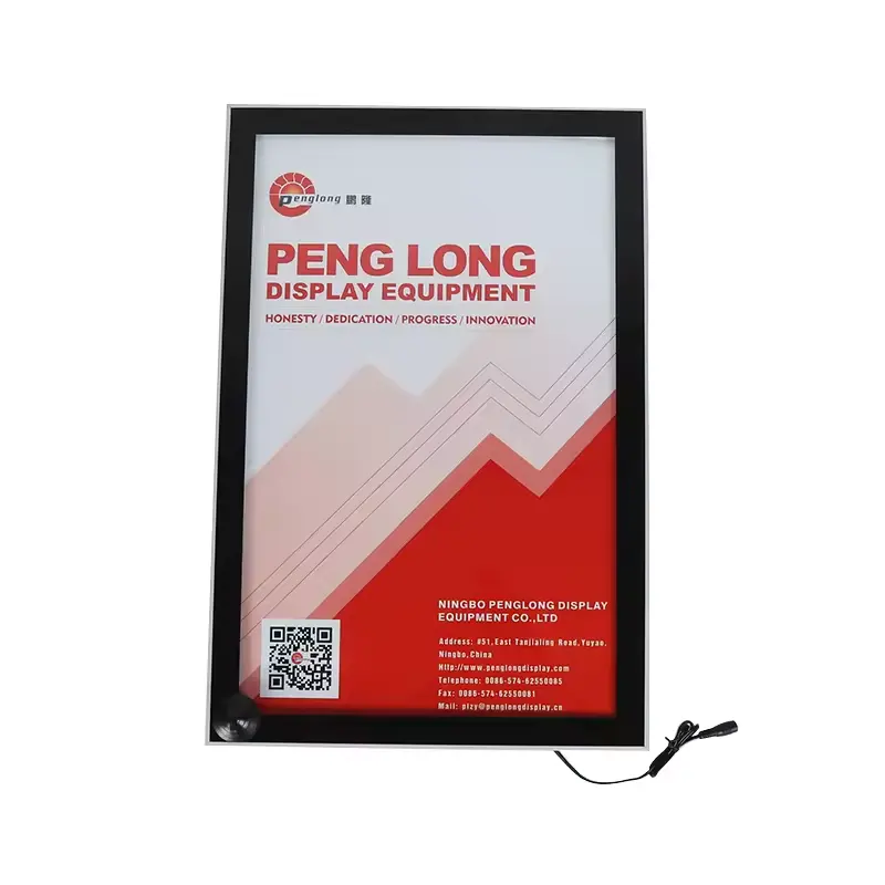 A1 LED sottile cartello pubblicitario magnetico Light Box Menu cornice di visualizzazione del film