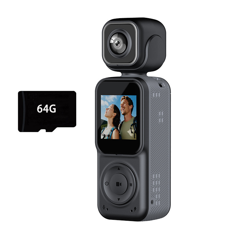 Grabadora dual Q30 negra-tarjeta de memoria de 64g