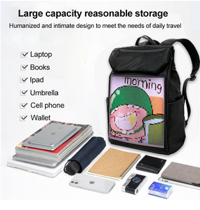 New Type Factory Großhandel Custom ized Wasserdicht Smart Led Display Rucksack App Controlled Programmable Custom Bulk Rucksack - Product Image 6