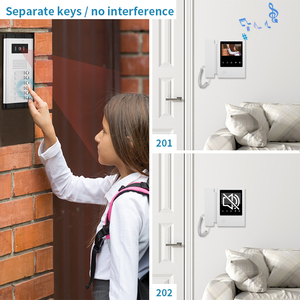 <strong>Factory</strong> Supply Wired Video Doorbell <strong>System</strong> 6 Apartment Video <strong>Intercom</strong> with Door Phone Kits and Monitor Function - Product Image 4
