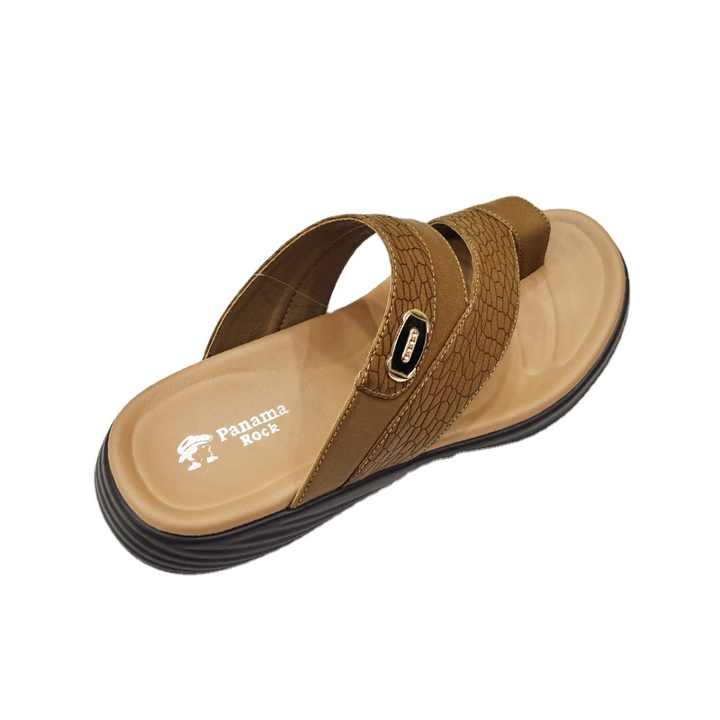 Grosir kustom logo datar arab dubai sepatu pria pu kulit sandal produsen pria sandal arab