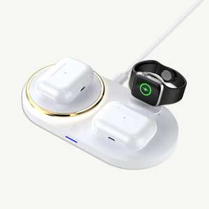 3 in 1 çok fonksiyonlu hızlı şarj pedi 15W kablosuz şarj doku iPhone Apple İzle Airpods - Product Image 3