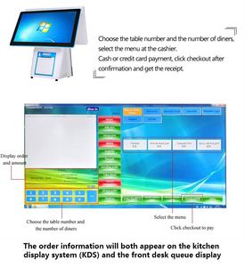 Sinmar pos Windows 10 pantalla táctil ordenador PC dispositivo restaurante automatización Punto de Venta sistema de pedidos pago pos terminal - Product Image 5