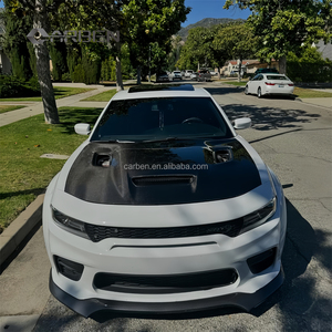 Dodge şarj cihazı SRT 2015 için OEM tarzı karbon Fiber motor kaputu-havalandırma ile ön yükseltme ön motor bölmesi kaputu - Product Image 2
