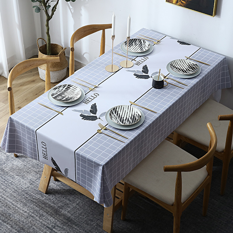 Checkered Palm Leaf - Grey