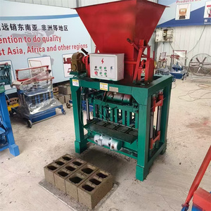 Línea de producción de bloques huecos de hormigón semiautomática pequeña, maquinaria de fabricación de ladrillos de construcción de cemento, máquina para fabricar bloques de palés - Product Image 3