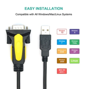 1m 1.5m OEM USB至RS232串行适配器DB9-Male，配有多产PL2303芯片组