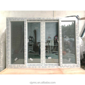 Modern Design Kitchen Internal Tinted Double Glass Horizontal <strong>Sash</strong> UPVC Sliding <strong>Window</strong> with Magnetic Screen Feature - Product Image 4
