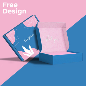 Fabrik Großhandel Custom Printed Blank Verpackungs box Plain Wellpappe Pink Versand karton für Papier box - Product Image 4