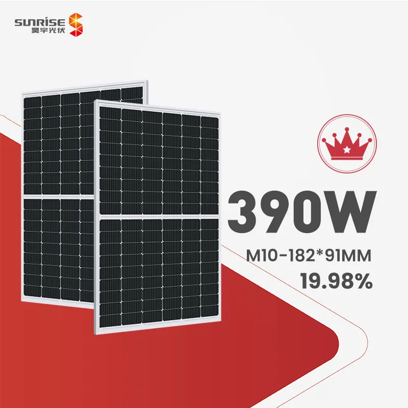Các Công Ty Năng Lượng Mặt Trời Thương Mại M10 182Mm Mono Perc Panels 390W 108 Tế Bào Không Phá Hủy Cắt Pv Module OEM Solarpanel