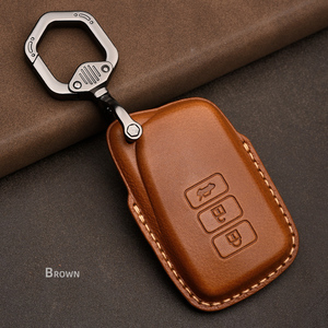 Leather Remote <strong>Key</strong> Case Cover with Keychain for <strong>Lexus</strong> ES 300h NX RX GS RC IS LS460 Car <strong>Key</strong> Accessories - Product Image 4