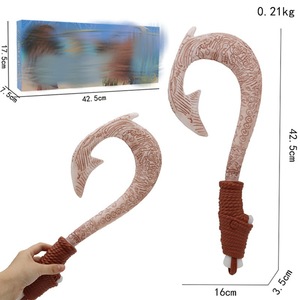 QYモアナフィッシュフックナイフマウイ武器おもちゃ子供用ロールプレイングモアナフィッシュフックナイフマウイ武器ライトエフェクト