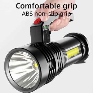 Tuần tra ngoài trời ánh sáng di động dẫn ánh sáng mạnh mẽ đèn pin đa chức năng tìm kiếm khẩn cấp ánh sáng IP44 đánh giá USB có thể sạc lại - Product Image 6