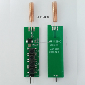 433Mワイヤレスリモートコントロールトランスミッターチップ6ボタンRFRFIC内蔵1527コードテストボードモジュール - Product Image 6