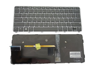New Computer Repair <strong>Replacement</strong> Laptop <strong>Keyboard</strong> 820 G3 G4 US Layout Notebook <strong>Keyboard</strong> with Backlit Silver Frame - Product Image 2