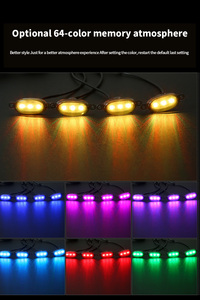 Evrensel RGB ızgara ışık ön izgara gövde SUV SKU için LED ışık gün çalışan işık App kontrolü - Product Image 5