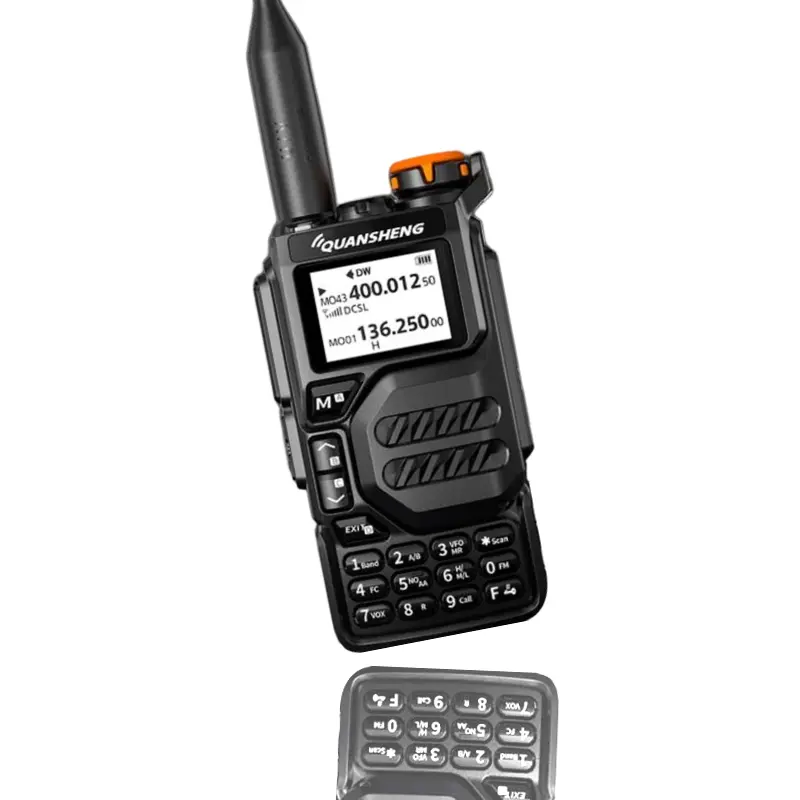 Quansheng UV-K5 5W talkie-walkie longue Distance haute puissance UHF 400-470MHz /VHF 136-174MHz Type C Charge Radio bidirectionnelle