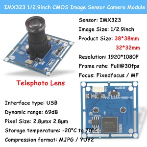 OEM IMX323 HD 2 megapiksel düşük ışık 15 derece Fov MF telefoto geniş açı Lens Cmos görüntü sensörü Mini kamera modülü 1080P - Product Image 3