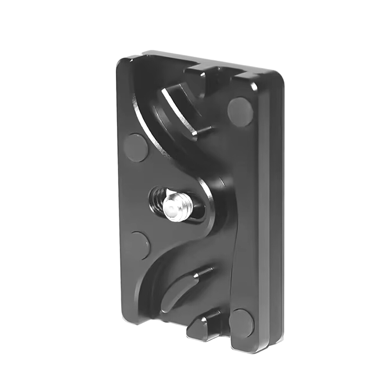 Black: Camera Cable Tamer Quick Release Plate for Tripod