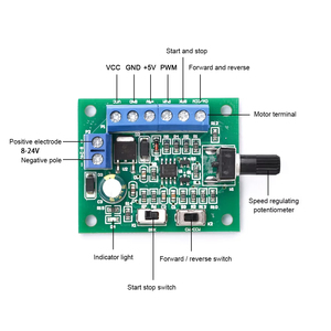 8-24V Brushless DC motore regolatore di velocità Driver PWM scheda di controllo della velocità di individuare regolatore avanti e indietro 18KHz - Product Image 5