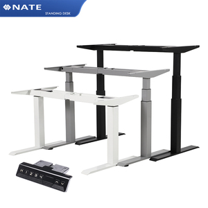 <strong>Factory</strong> <strong>Direct</strong> <strong>Ergonomic</strong> Sit-Down and Stand-Up Desk 2 Legs Portable Electric Lifting Height Adjustable Working Standing Desk - Product Image 1