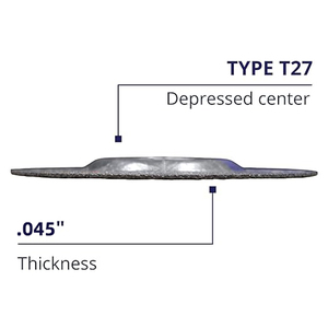 T42แผ่นเจียรบางเฉียบ115มม. สำหรับเหล็ก5 "แผ่นเจียร22.2มม. A30ตัดแผ่นดิสก์125x1.0x22 23 - Product Image 3