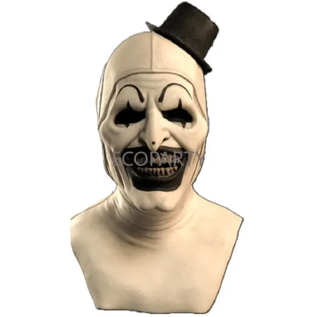 Halloween Carnival Terrifier 2 Art The Clown Cosplay Movie Terrifier 2 Art The Clown Cosplay Mask Props para homens Mulheres