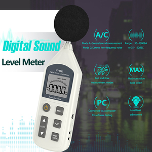Venta de pantalla LCD Digital de alta calidad, probador de ruido de decibelios USB, dispositivo de medición de sonido, medidor de nivel de sonido de 30-130dB HY1361 - Product Image 2