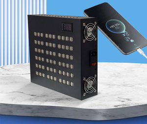 120 Port hızlı şarj 60 * tip C ve 60 * USB eşzamanlı şarj PD ve QC3.0 protokolü iki-in-one şarj platformu - Product Image 3