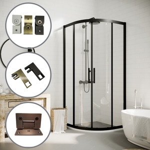 Design moderno ferro & vetro staffa di fissaggio opzione economica per uso bagno scelta superiore per i clienti del centro commerciale - Product Image 2