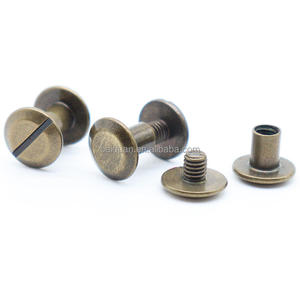 Cheesehead Post Slotted Matingscrews Binding Barrels Chicago <strong>Screw</strong> for Leather Binding Posts Slot Brass <strong>Screw</strong>