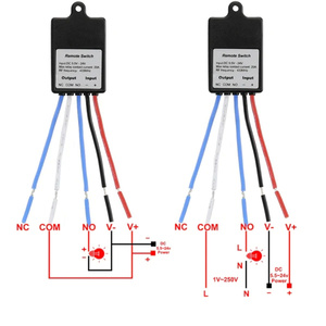 433MHzワイヤレスリモートコントロールスイッチDC6V12V 24V 1CH10AリレーレシーバーモジュールコントローラーKR2401F KT01 KT05 - Product Image 2