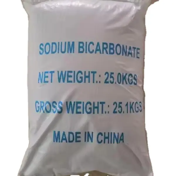 Bicarbonato de sodio de grado industrial a precio de fábrica 99% min 25kg CAS 144-55-8 polvo de bicarbonato de sodio de grado alimenticio