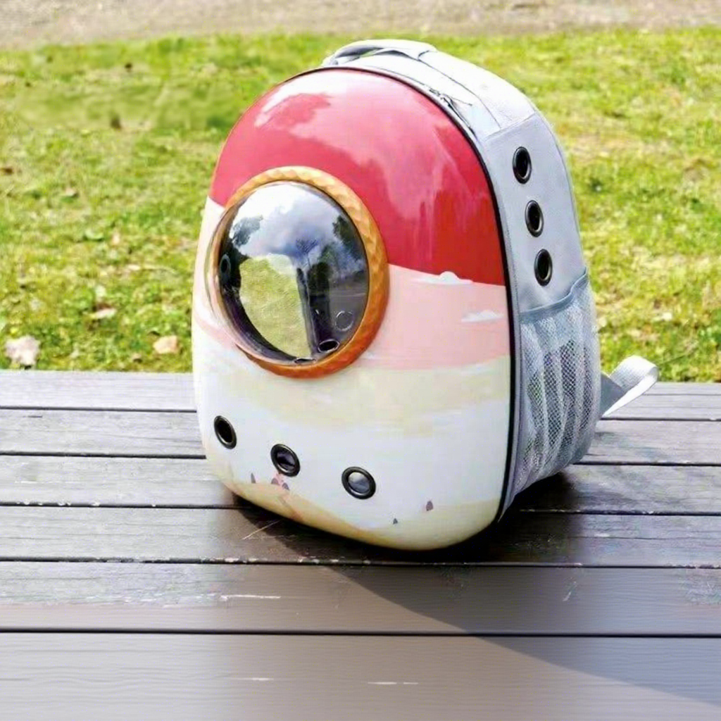 Pink oil painting grey-golden circle