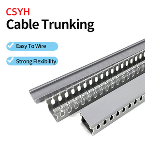 PVC <strong>Trunking</strong> Wiring Trough Open Plastic Flame Retardant <strong>Trunking</strong> Electrical Box Wiring Industrial <strong>Trunking</strong> - Product Image 4