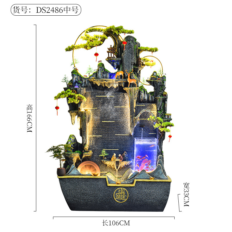 Aquarium de taille moyenne : 106*33*166CM