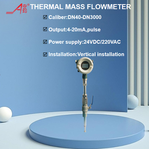 Caudalímetro másico de gas térmico enchufable Medidor de flujo de gas natural con salida de pulso RS485 de 4-20mA - Product Image 4