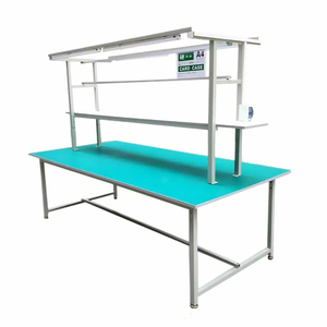 Banco de trabajo de embalaje antiestático personalizado, mesa de trabajo de inspección de línea de montaje de taller de fábrica - Product Image 5