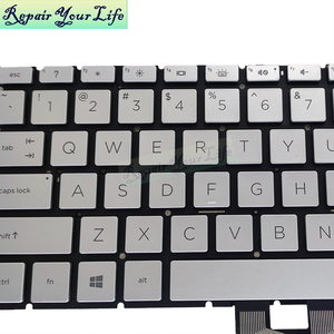 US Laptop <strong>Keyboard</strong> for HP Pavilion 15-DA 15-DB 15T-DA 15T-DB Silver Notebook <strong>Keyboard</strong> Without Backlit - Product Image 3