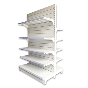 Nhà Máy Xingye của tùy chỉnh nhiệm vụ nặng nề trắng một mặt siêu thị hiển thị Kệ khe cắm trở lại Hội Đồng Quản Trị cho cửa hàng tiện lợi chất lượng - Product Image 2