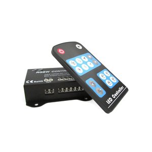 หน่วยควบคุม RGBW 4ช่องสัญญาณ RGB + W ตัวควบคุม RGB ไร้สายสำหรับไฟแถบ LED 12V 24V 16A ไฟ RF104ดวง/ - Product Image 1